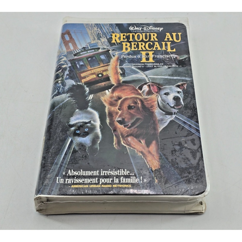 Disney VHS French – Retour au Bercail 2 (Perdus à San Francisco)‎ – New Sealed